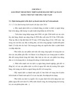 GIẢI PHÁP NHẰM PHÁT TRIỂN KINH DOANH THẺ TẠI NGÂN HÀNG TMCP KỸ THƯƠNG VIỆT NAM