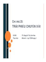 thuyết trình trái phiếu chuyển đổi