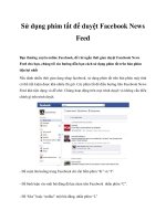 Sử dụng phím tắt để duyệt Facebook News Feed docx