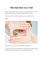 Dấu hiệu bệnh của cơ thể pptx