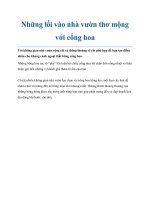 Những lối vào nhà vườn thơ mộng với cổng hoa pptx