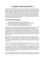 Các phần tử mới trong HTML 5 pdf