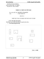 thiết kế cung cấp điện cho nhà máy cơ khí