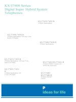 Bàn lập trình tổng đài panasonic KX t7400