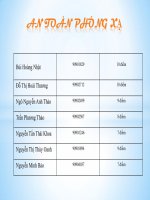 AN TOÀN PHÓNG XẠ