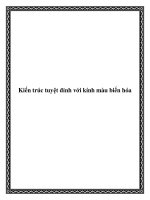 Kiến trúc tuyệt đỉnh với kính màu biến hóa doc