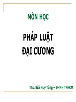 MÔN HỌC PHÁP LUẬT ĐẠI CƯƠNG ppt