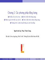 Các phương pháp động lượng.