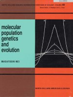 molecular population genetics and evolution - masatoshi nei