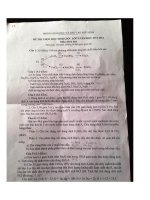 Đề thi chọn học sinh giỏi huyện Phù Linh môn hóa học