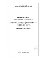 Nghiên cứu chế tạo hệ thống theo dõi nhiệt ẩm độ 4 kênh