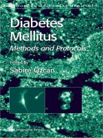 diabetes mellitus, methods and protocols