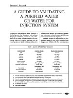 A guide to validating purified water