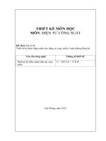 Thiết kế bộ khởi động mềm cho động cơ xoay chiều 3 pha không đồng bộ