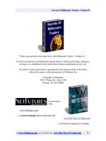 secrets of the millionaire traders vol ii