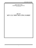 Đồ án kết cấu nhà thép trường đại học công nghiệp Hà Nội