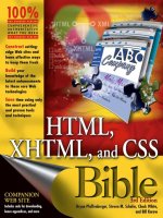 html, xhtml, & css bible, 3rd ed 2004