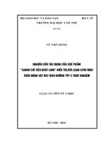 Nghiên cứu tác dụng của chế phẩm ''Giáng chỉ tiêu khát linh'' điều trị rối loạn lipid máu trên động vật đái tháo đường týp 2 thực nghiệm