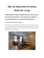 Sắp xếp thông minh cho phòng khách dài và hẹp pptx