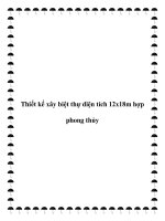 Thiết kế xây biệt thự diện tích 12x18m hợp phong thủy docx