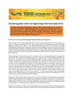 phân tích xu thế phát triển của ngành Ngân hàng