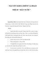 NGUYỄN KHOA ĐIỀM VÀ ĐOẠN TRÍCH “ ĐẤT NƯỚC” pdf