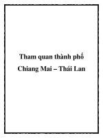 Tham quan thành phố Chiang Mai – Thái Lan doc