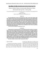 Ảnh hưởng chế phẩm Actiso đến sự đào thải Oxytetracyclin ở gà doc