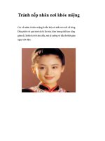 Tránh nếp nhăn nơi khóe miệng