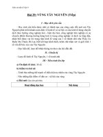 Giáo án bài Vùng Tây Nguyên (tt) - Địa 9 - GV.N M Thư