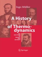 a history of thermodynamics the doctrine of energy and entropy