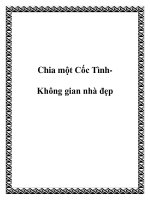 Chia một Cốc TìnhKhông gian nhà đẹp pot
