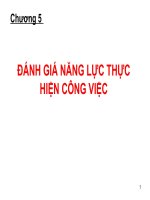 Tài liệu môn quản trị nguồn nhân lực Chương 5 ĐÁNH GIÁ NĂNG LỰC THỰC HIỆN CÔNG VIỆC
