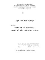 đồng hồ báo giờ dùng eprom