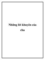 Những lời khuyên của cha pptx