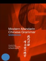 modern mandarin chinese grammar workbook