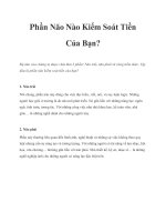 Phần Não Nào Kiểm Soát Tiền Của Bạn? pptx