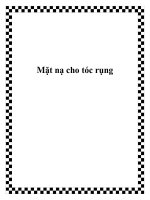 Mặt nạ cho tóc rụng potx