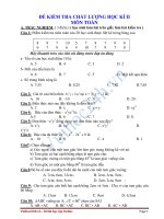 ĐỀ KIỂM TRA CHẤT LƯỢNG HỌC KÌ II MÔN TOÁN LỚP 7 ĐỀ 11 doc