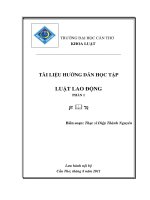 Tài liệu hướng dẫn học tập môn Luật Lao Động