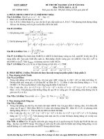 đề thi thử đại học môn toán lần 2 năm 2014 khối a