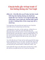 Chuyện buồn gắn với loạt tranh về hoa hướng dương của Van Gogh