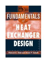 fundamentals of heat exchanger design