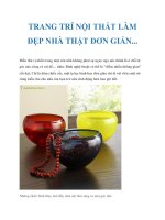 TRANG TRÍ NỘI THẤT LÀM ĐẸP NHÀ THẬT ĐƠN GIẢN... pot