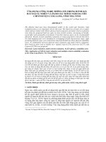 ỨNG DỤNG CÔNG NGHỆ THÔNG TIN TRONG ĐÁNH GIÁ ĐẤT ĐAI TỰ NHIÊN VÀ ĐÁNH GIÁ THÍCH NGHI ĐA TIÊU CHÍ Ở HUYỆN CÀNG LONG, TỈNH TRÀ VINH docx