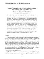 NGHIÊN CỨU GIUN ĐẤT VÀ CÁC NHÓM MESOFAUNA KHÁC Ở HUYỆN NAM ĐÔNG, THỪA THIÊN HUẾ potx