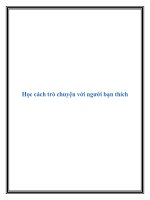 Học cách trò chuyện với người bạn thích pptx