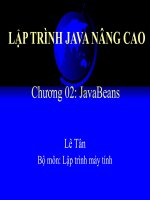 Slide LẬP TRÌNH JAVABEANS