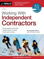 working with independent contractors 7th (2011)