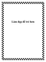 Làm đẹp để trẻ hơn pptx